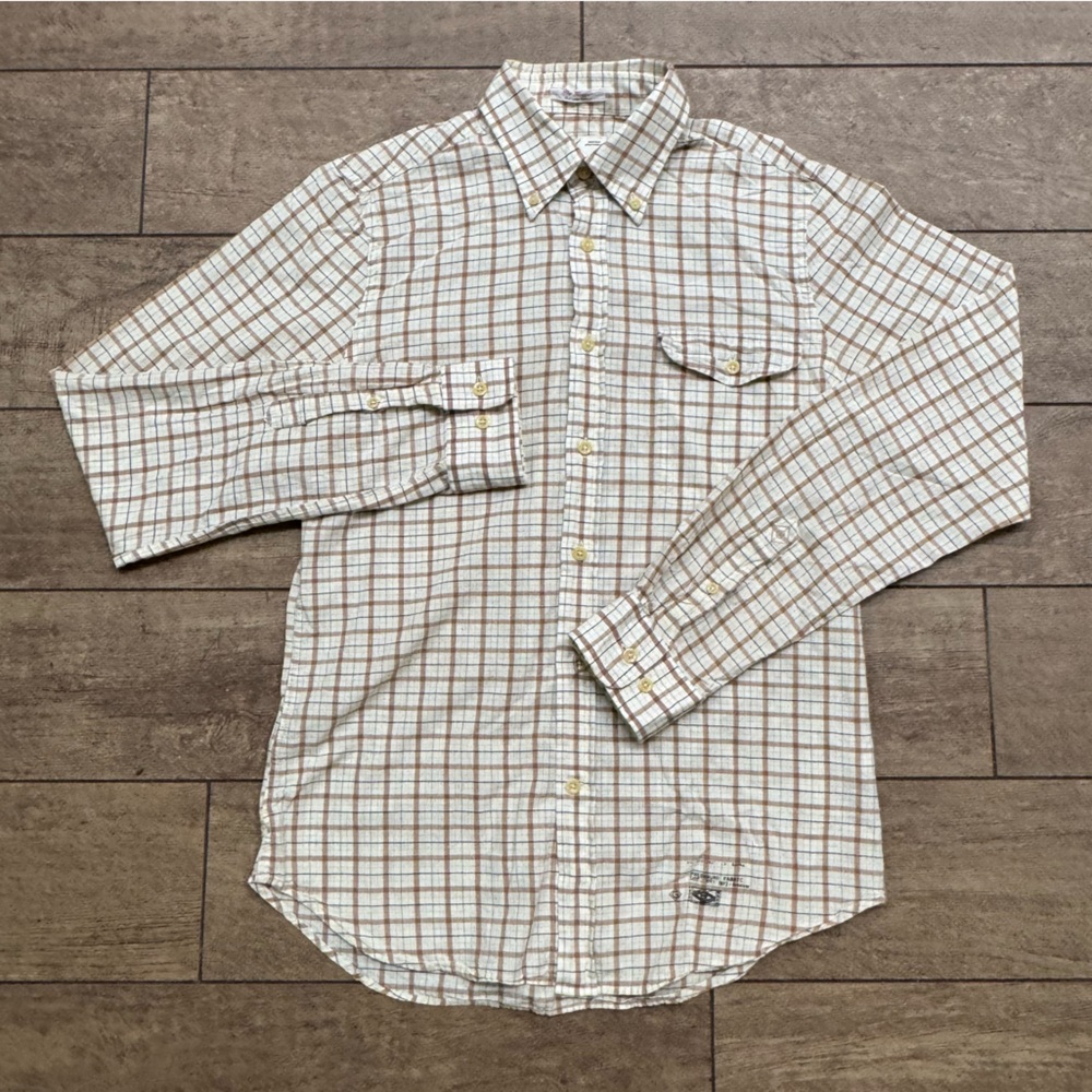 Vintage Gant Rugger Cream/Plaid Button-down
